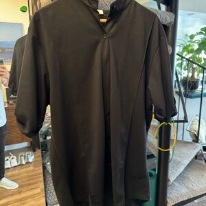 Classic Black Men's Casual Button Down Shirt